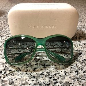 Marc Jacobs square wrap mint sunglasses
